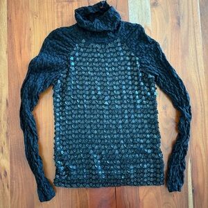 Custo Barcelona Black Lace Detail Top